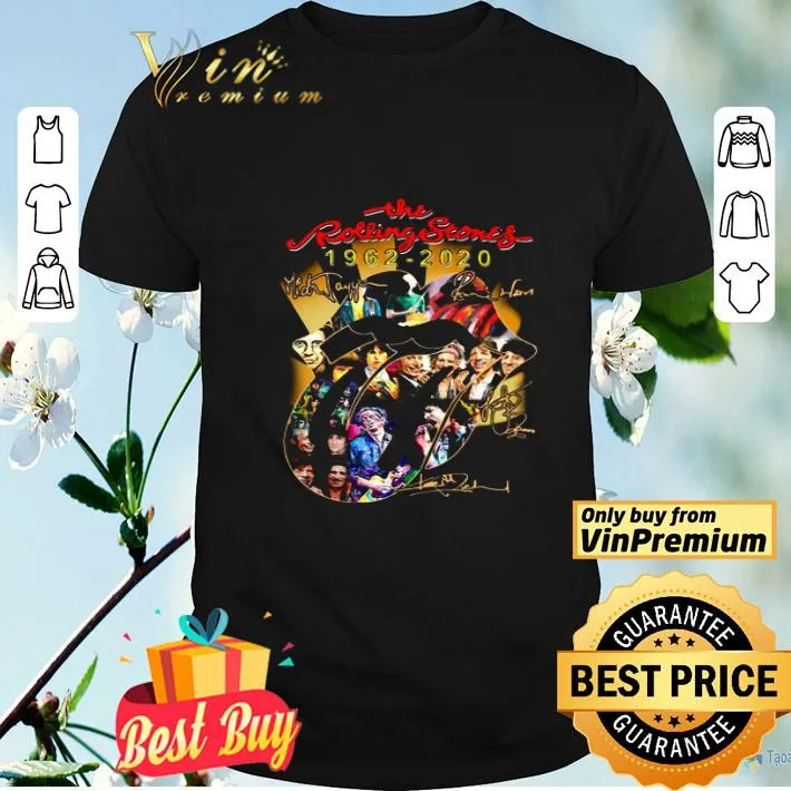 The Rolling Stones 1962-2020 Members Signatures shirt