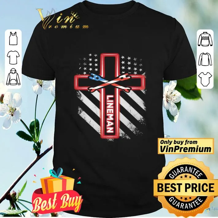 Independence day cross lineman shirt