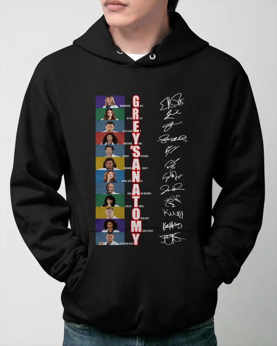 Grey's Anatomy Signatures Meredith Grey Jo Wilson Alex Karev Shirt 2